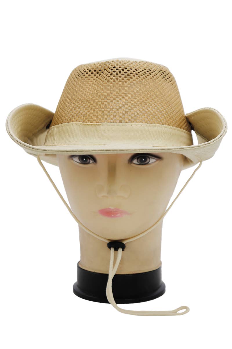 Solid Mesh Fisherman Boonie Bucket Hat