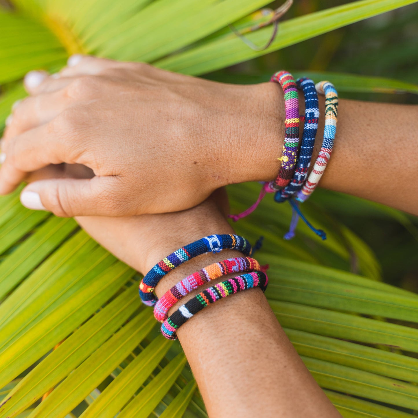Adjustable Round Woven Boho Rope Bracelet