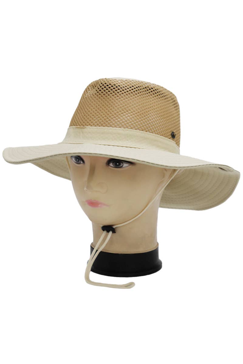 Solid Mesh Fisherman Boonie Bucket Hat