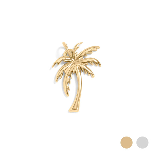 18K Gold PVD Stainless Steel Palm Tree Charm only