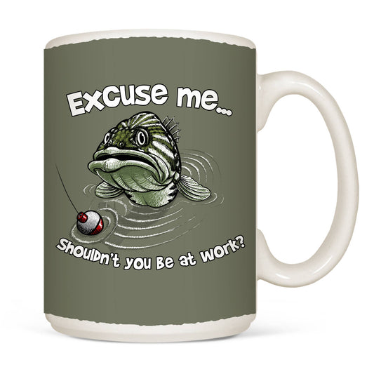 Excuse Me Fish - White 15oz Mug