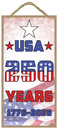 USA 250 Years 1776-2026 5" x 10" plaque / sign