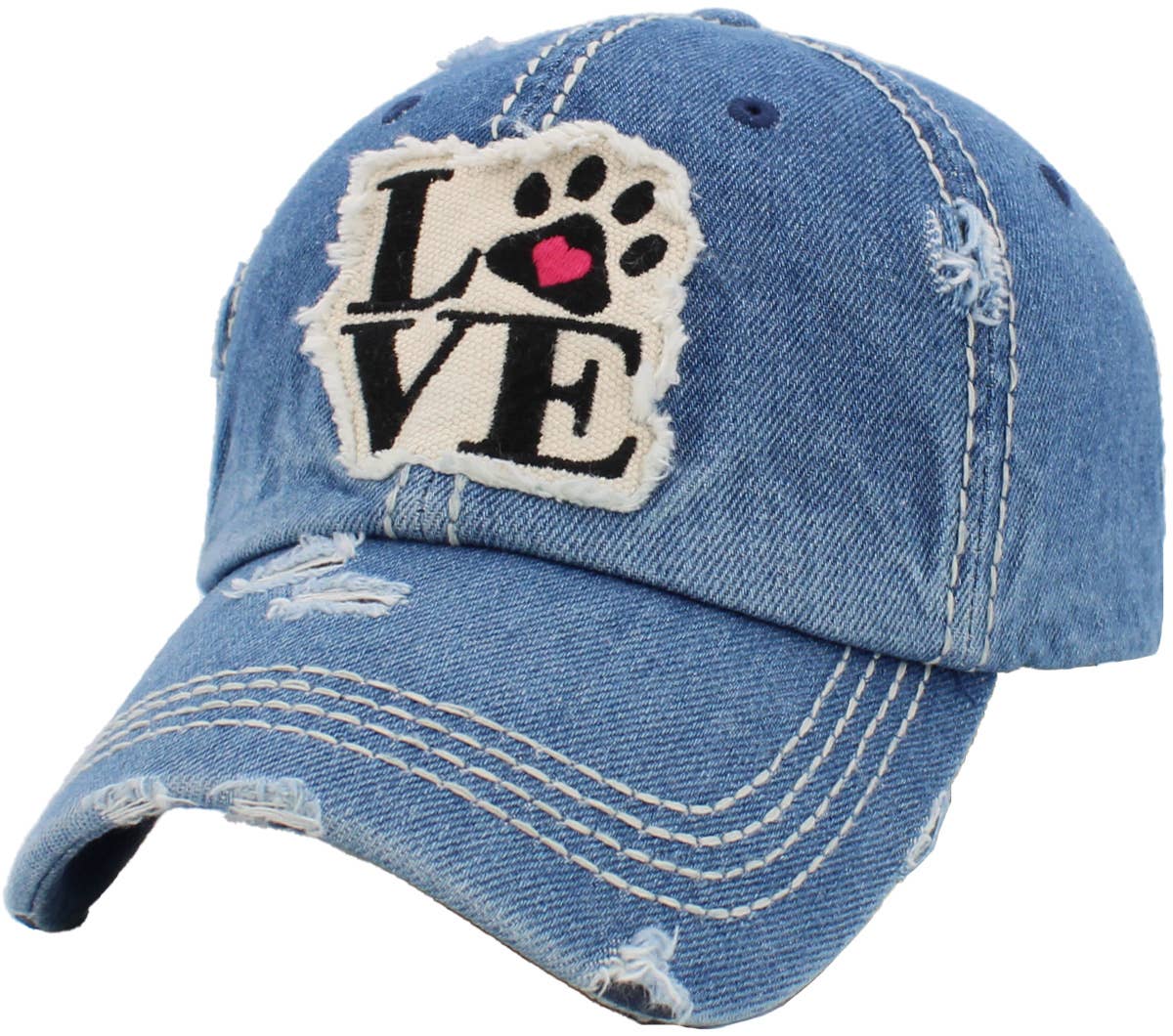 Paw Love Vintage Ballcap