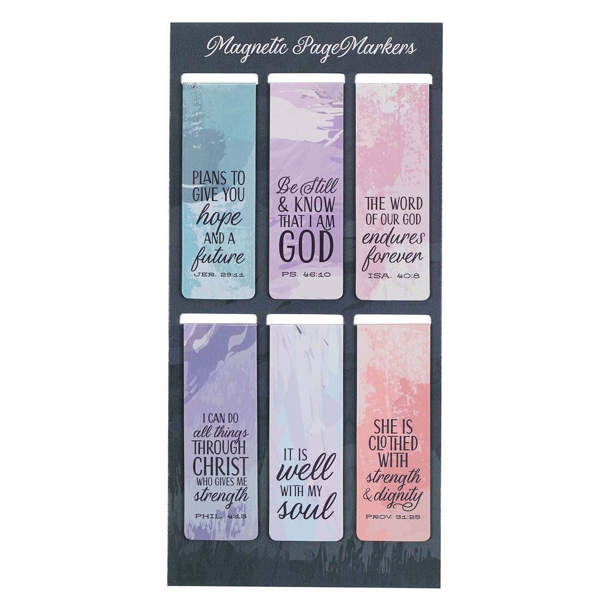 Magnetic bookmark assortment