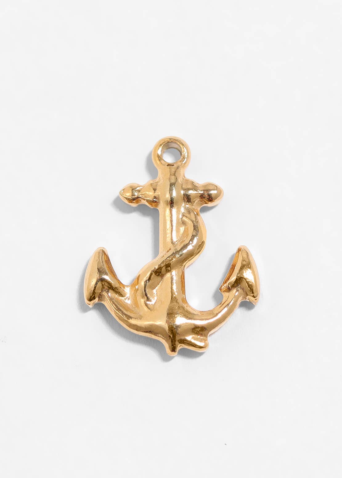 18K Gold PVD Stainless Steel Anchor Charm