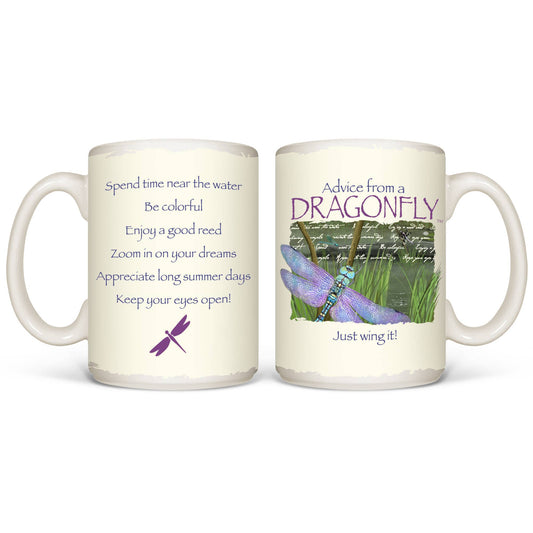 Advice Dragonfly - White 15oz Mug