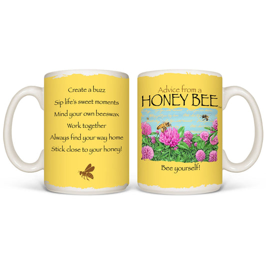 Advice Honey Bee - White 15oz Mug