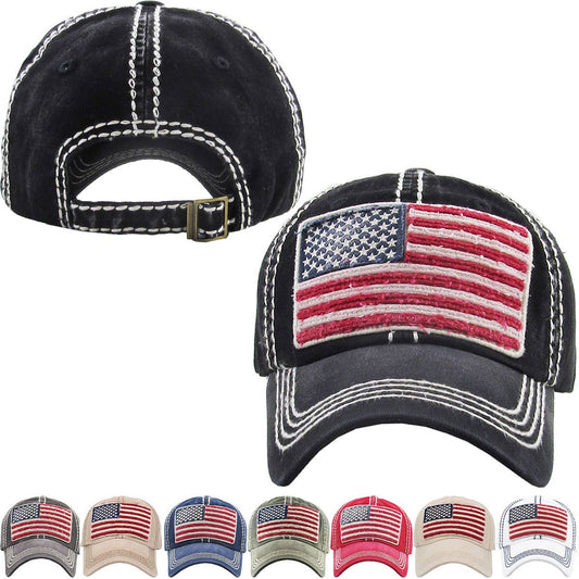 USA Flag Vintage Ballcap