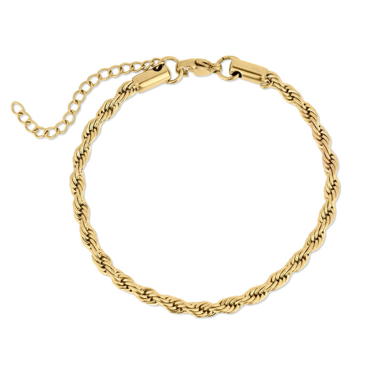 Rope Chain Bracelet / Anklet - Gold, Silver, Black
