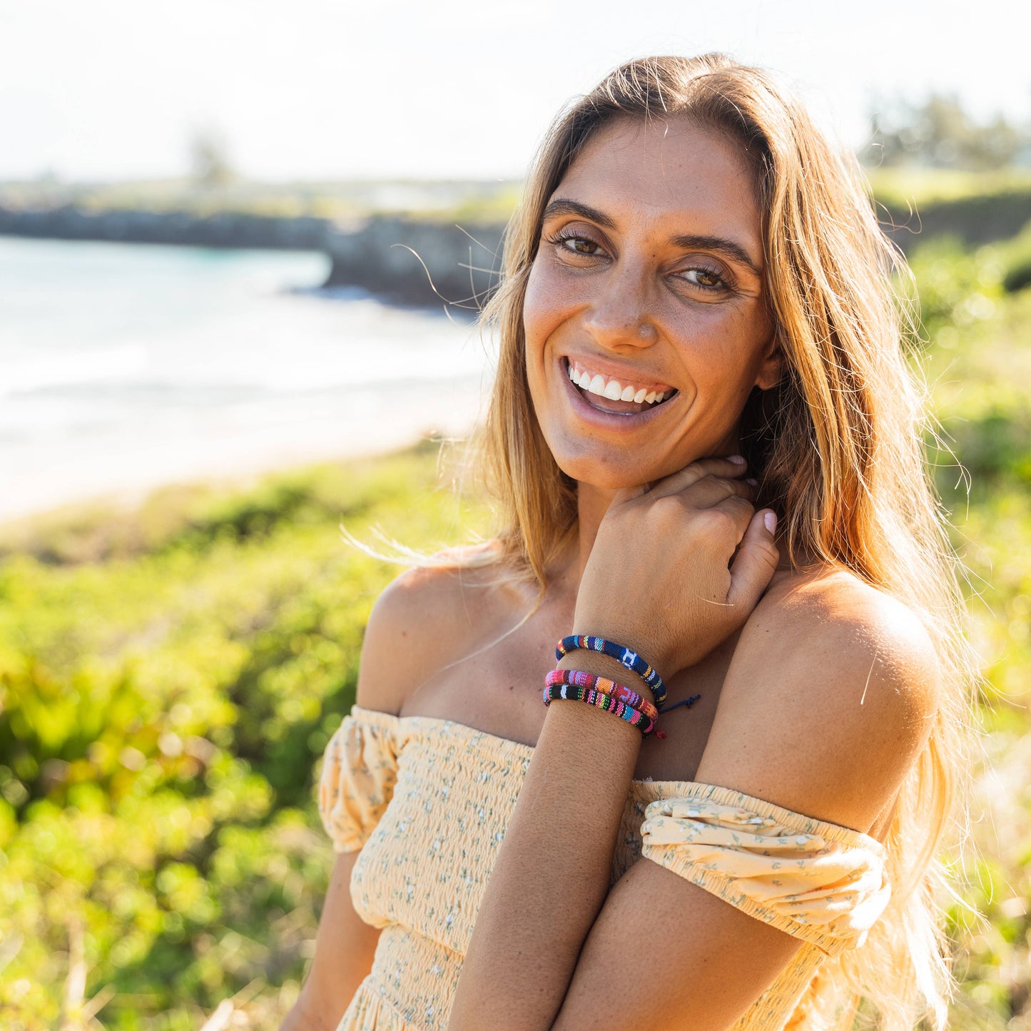 Adjustable Round Woven Boho Rope Bracelet