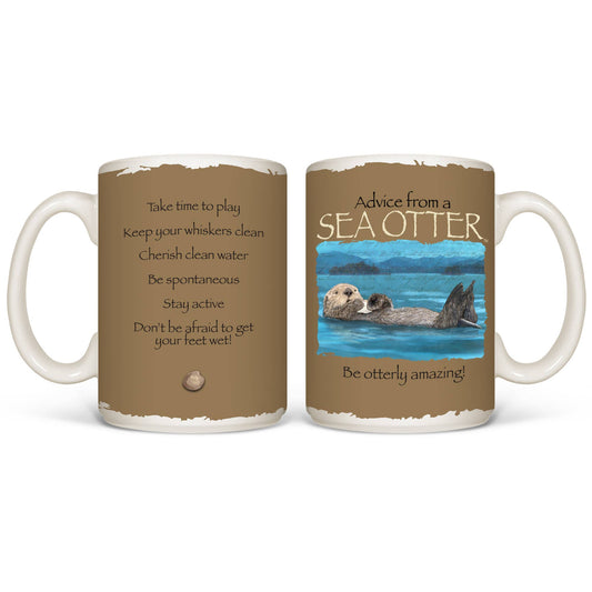 Advice Sea Otter - White 15oz Mug