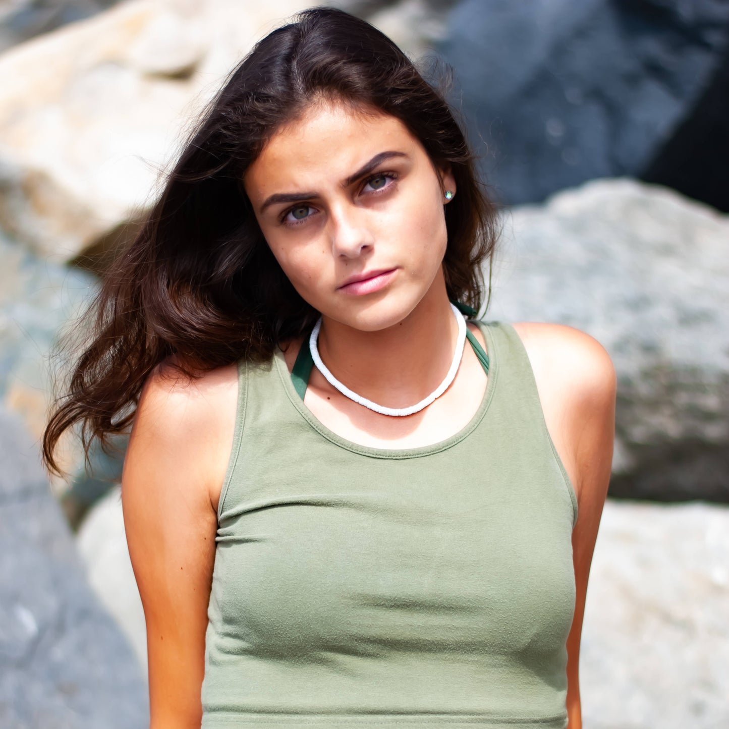 Round White Puka Shell Necklace - Sizes 12"-20"