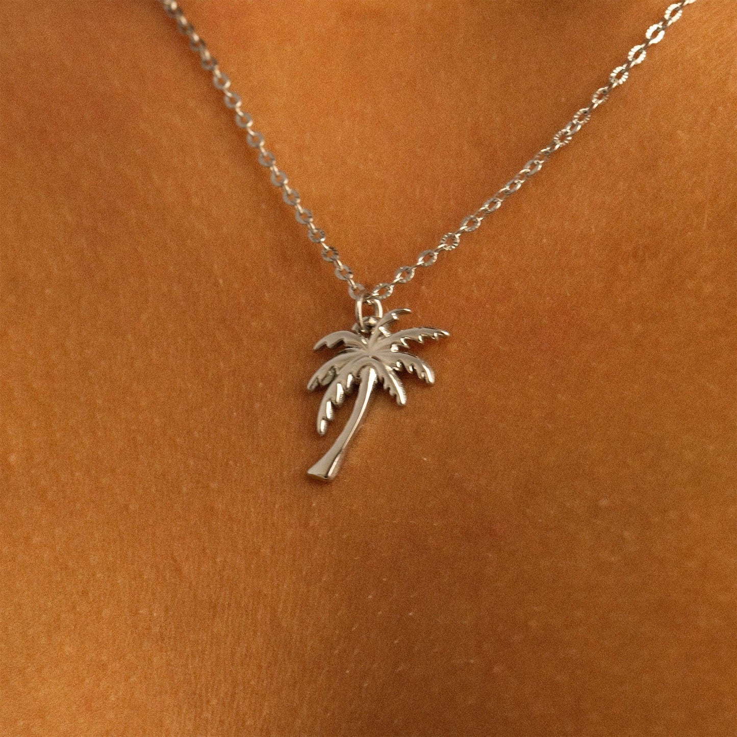 18K Gold PVD Stainless Steel Palm Tree Charm only